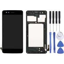 Pantalla TFT LCD con digitalizador de marco, conjunto completo compatible con LG K8 2017 Aristo M210 MS210 M200N US215 para reemplazo.