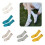 Gerippte Baumwollsocken mit Rüschen für Damen und Mädchen 2