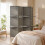Homcom HOMCOM 4 Panel Folding Room Divider, Privacy Screen with Shelves, Grey 8
