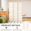 Homcom HOMCOM Room Divider, Screen Protector with Frame, Natural Wood Finish 4