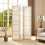 Homcom HOMCOM Room Divider, Screen Protector with Frame, Natural Wood Finish 9