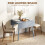 Homcom HOMCOM Extendable Kitchen Table for 2-4, Folding Drop Leaf Dining Table 5