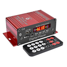Wzmacniacz audio samochodowy 200W 12V, Bluetooth FM HIFI stereo, metal, SD/AUX/USB