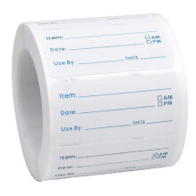 500 Pcs Food Storage Labels On Roll, Self-adhesive Food Date Labels, Freezer Tag Stickers for Home Kitchen Canning Restaurants Food Organisation