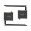 2.4G Wireless Audio Transmitter and Receiver, 50M Range, 3.5mm R/L RCA Audio Adapter, External Antenna, Automatic Connection, Black ABS
``` 1