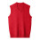Men's V-neck sweater vest solid color relaxed fit 4