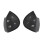 Steering Wheel Switch Control Button Cover compatible with Mercedes E-Class W211 E320 E350 E550 2003-2006, Black Plastic, Pack of 2 1