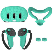 Kit d'accessoires de protection en silicone compatible avec Meta Quest 3, pour jeu VR, dispersion thermique