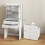 Homcom HOMCOM Dressing Table with Mirror and Stool, Makeup Desk with Drawers, White 2
