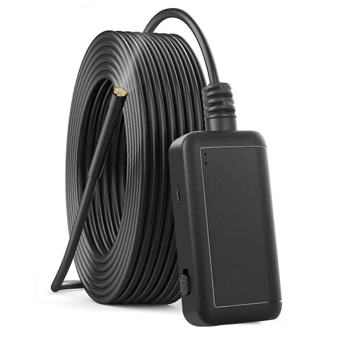 Endoscópio WiFi 5MP 5 Metros IP67 Compatível com iOS Android Câmera Inspeção 2560x1920 LED