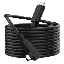 Cabo VR USB-C 5m Tranferência Dados 10Gbps Compatível com Meta Quest 2 3 Pico 3 4