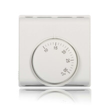 Termostato mecánico de ambiente para aire acondicionado central, interruptor de encendido/apagado y control de temperatura de 10 a 30 C.