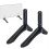 Suporte para TV de Mesa em Liga de Alumínio Compatível com Televisores LCD 32-65 Polegadas, Base Acolchoada, Furos Ajustáveis 20-55mm 1