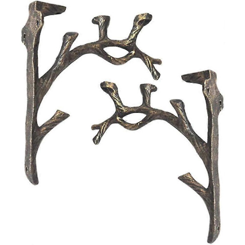 Vintage Cast Iron Shelf Brackets, Triangle Shape, Wall Mounted, Waterproof Rustproof, 90 Degree