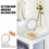 ROSENICE Square Tabletop Mirror with LED Lights 1 Set 7