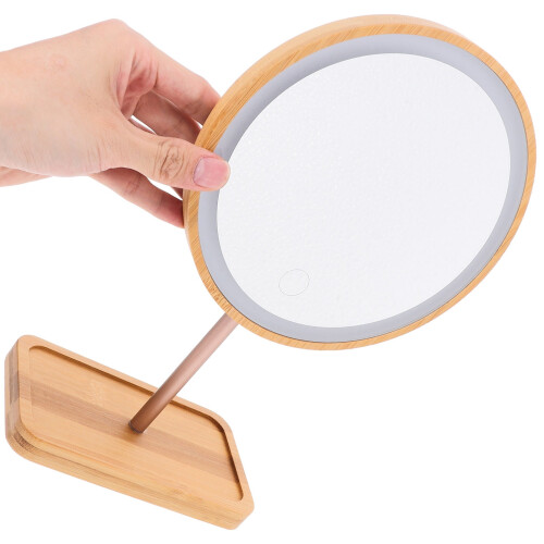 ROSENICE Square Tabletop Mirror with LED Lights 1 Set 2