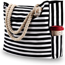 Sac fourre-tout de plage imperméable, résistant au sable, avec 4 poches intérieures, pliable, pour voyages et sorties en extérieur