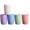 5pcs 12 OZ Reusable Wheat Straw Drinking Cups, Biodegradable Unbreakable Stackable Dishwasher Safe BPA Free for Adults 1