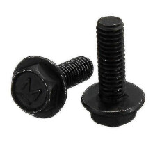 10pcs Left Tooth Hex Thread Screws, M6x20mm, Metal, 13mm Hex Head, for Cutting Machine, Pack of 10