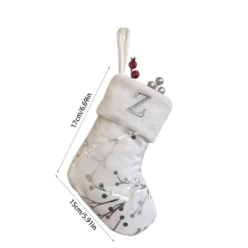 Weihnachtsstrumpf mit Anfangsbuchstaben, Vliesstoff, 1 1