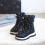 Kids Winter Snow Boots with Side Zipper Warm Thick Sole 8