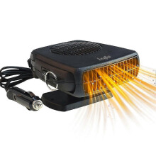 Riscaldatore per auto 12V 150W, 2-in-1 riscaldamento e raffreddamento, base ruotabile 360, attaccabile all'accendisigari per veicoli piccoli