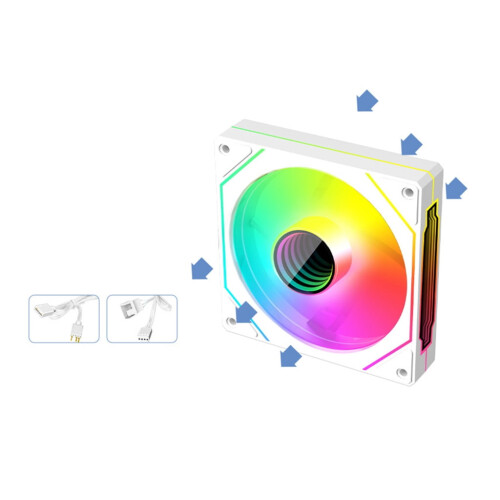 ARGB 120mm PWM-koelventilator 71CFM 1