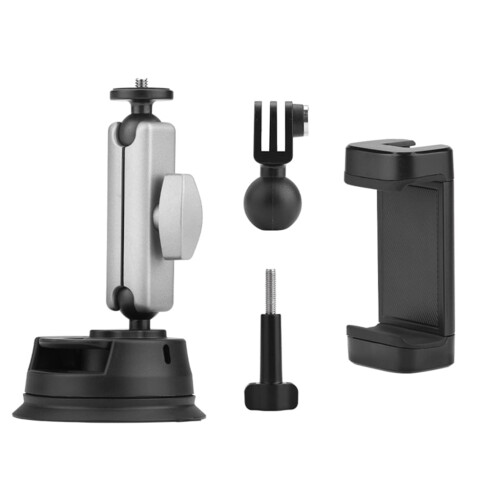 Suporte de ventosa para câmera veicular compatível com Pocket3 e celulares. 2