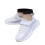 Boys' athletic sneakers with hook-and-loop strap, white, 4