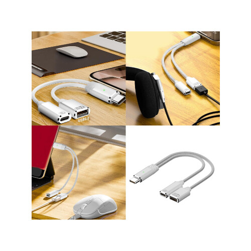 USB-C OTG-Adapter mit USB-A- und USB-C-Buchsen 2