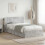 VidaXL vidaXL Bed Frame with Storage with Drawer Concrete Grey 75 x 190 cm 1
