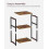Side Table Rustic Brown and Classic Black ULET273B01 5