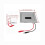 Automatic Concealed Wall Mount Urinal Flush Sensor, DC6V, 13.2x13.2cm Panel, Water Saving, for Bathroom Toilet, Silver Black White 3
