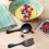 Stainless Steel Mini Spoon and Fork Set 2-Piece Black 4