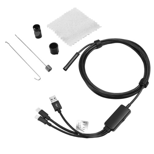 Endoskop do rur 8mm 200W IP67 3m Kompatybilny z iOS Android 2