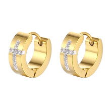 Kruhové náušnice, striebro 925, pozlátené 14K zlatom