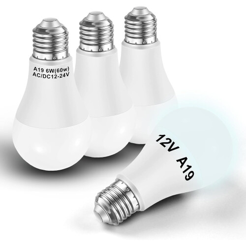 JINYUN LED Bulb A60 E26 Base 6W 700lm 6000K 1