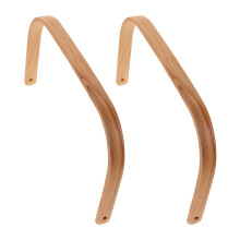 2Pièces Poignées En Bois Pour Seau Usage Spa Bain