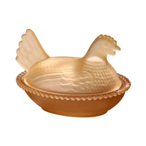 Μπολ με γλυκά Chick με καπάκι, γυάλινο 4,73x3,15x3,15in