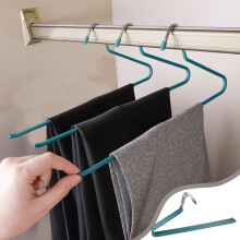 Cintres à pantalons en forme de Z, antidérapants, en métal, lot de 6