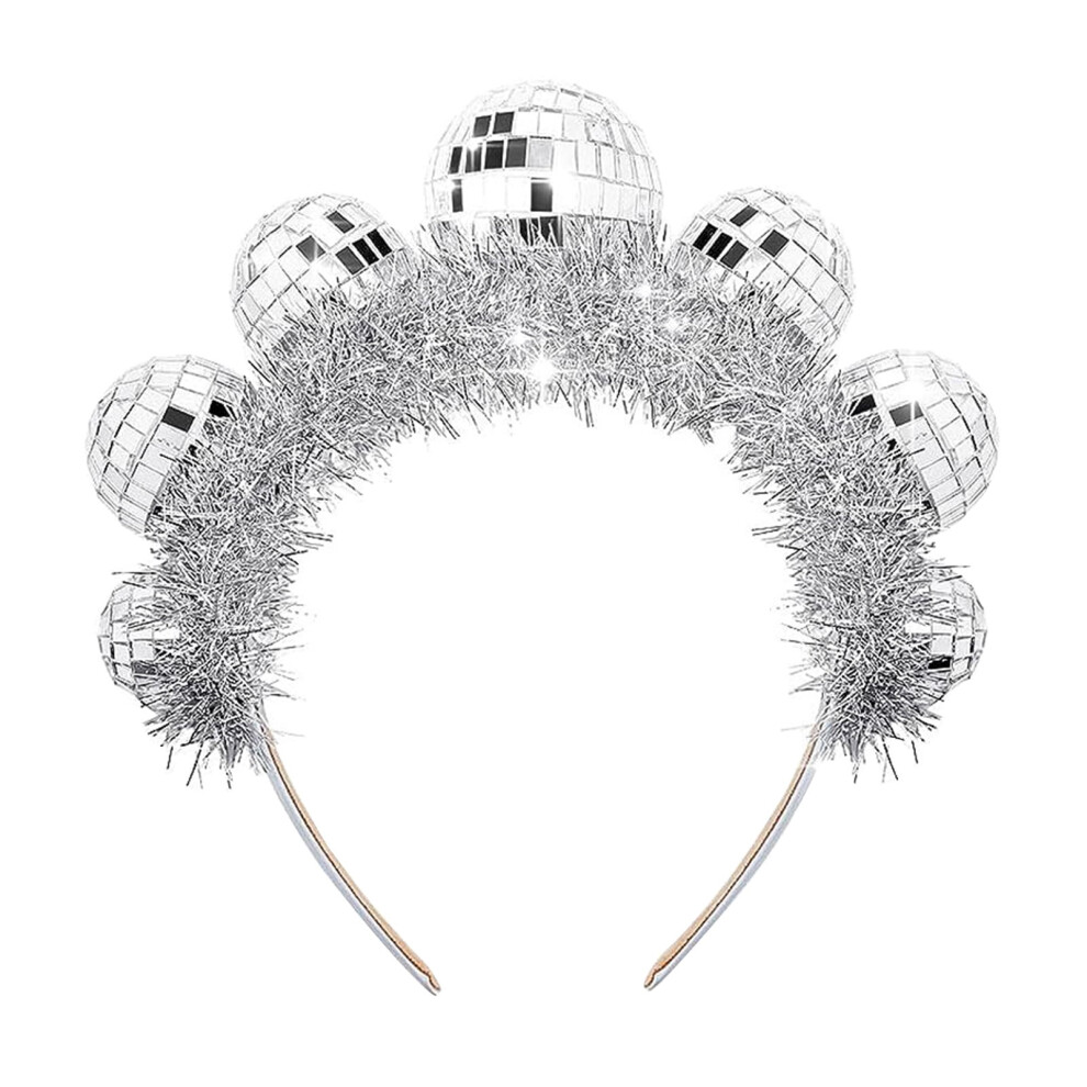Disco Party Headband Sequined Funk Hair Hoop for Women Girls