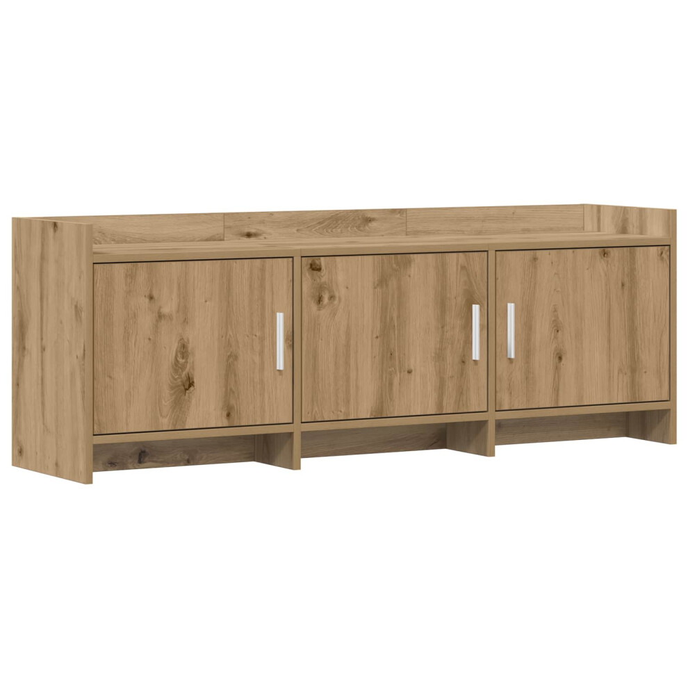 Vidaxl Tv Cabinet 130 X 33 X 47 Cm Artisan Oak Engineered Wood