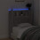 VidaXL vidaXL Storage Headboard with LED Grey Sonoma Engineered Wood 5