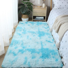 Tapis de salon doux et moelleux, lavable, motif tie-dye, 152 x 244 cm