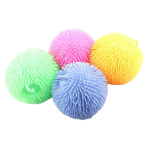 Mehrfarbiger, stacheliger Igel-Stressball – weicher Sensorik