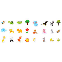 Aimants pour réfrigérateur animaux de la ferme - Jouets éducatifs - 24 pièces