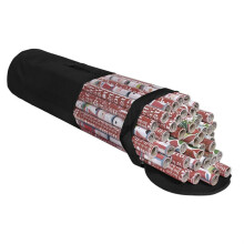 Sac de rangement transparent en PVC pour papier cadeau de Noël, 24 rouleaux