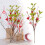 Artificial Berry Floral Pick Heart-Shaped Red Pink 1pc 2