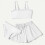 Set bikini a tinta unita per bambina, 3 pezzi per età 3