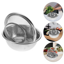 Panier Ă riz en acier inoxydable Ă mailles fines (1 ensemble)